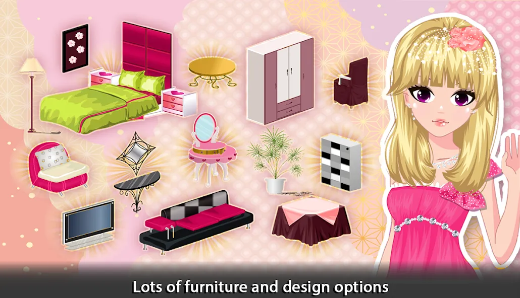 Girl Doll House - Room Design  [МОД Меню] Screenshot 3