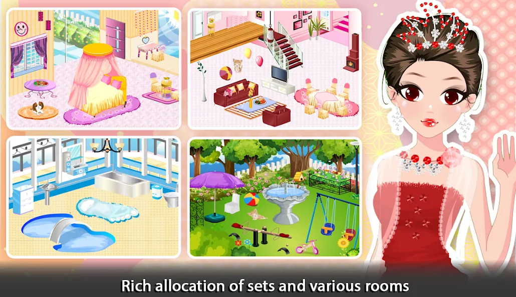 Girl Doll House - Room Design  [МОД Меню] Screenshot 4