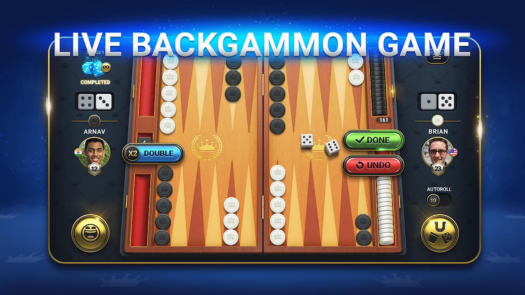 Backgammon Live - Online Games (Бэкгаммон Лайв)  [МОД Много монет] Screenshot 2