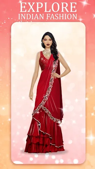 Indian Fashion Dressup Stylist  [МОД Много денег] Screenshot 3