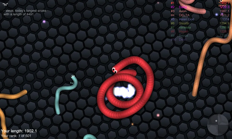 slither.io  [МОД Все открыто] Screenshot 5