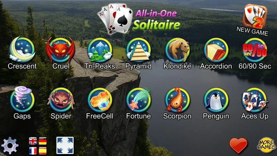 All-in-One Solitaire  [МОД Много денег] Screenshot 1