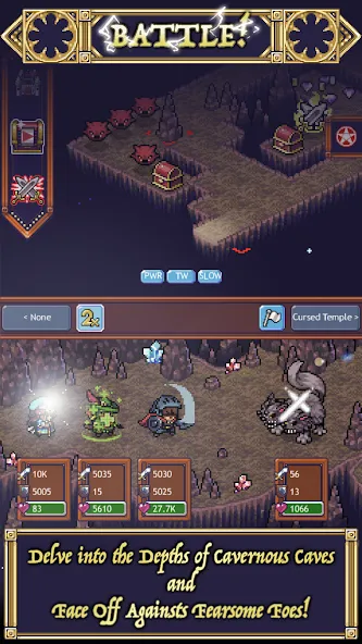 Cave Heroes:Idle Dungeon RPG (Кейв Хероес)  [МОД Menu] Screenshot 1