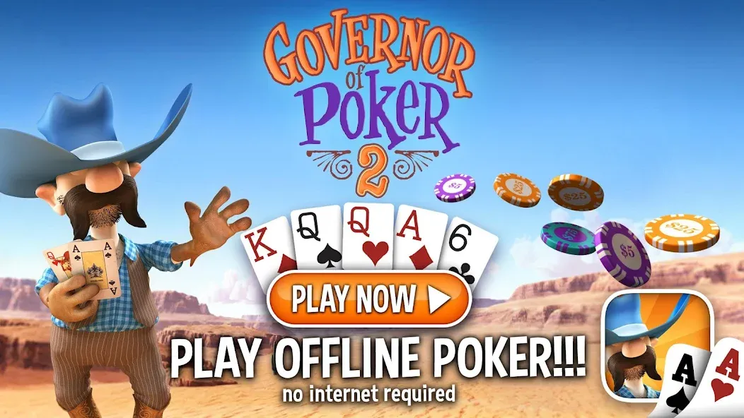 Governor of Poker 2 - Offline  [МОД Menu] Screenshot 1