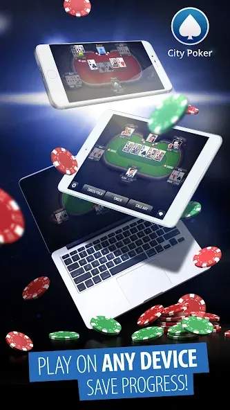 City Poker: Holdem, Omaha (Сити Покер)  [МОД Unlocked] Screenshot 3