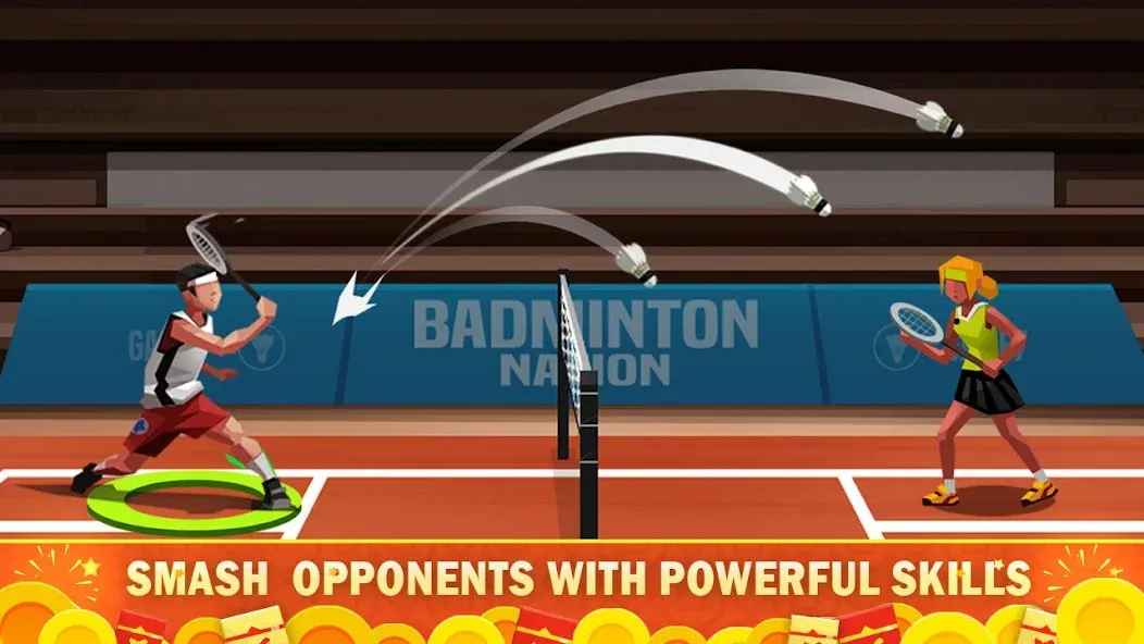 Badminton League  [МОД Меню] Screenshot 2