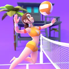 Скачать взломанную Beach Volleyball Game (Бичволлейбол игра)  [МОД Много денег] - последняя версия apk на Андроид