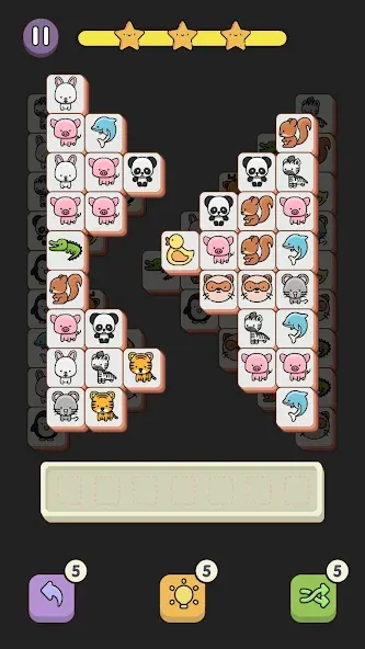 Match 3 Animal - Zen Puzzle (Матч 3 Животное)  [МОД Бесконечные монеты] Screenshot 1