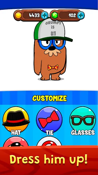 My Grumpy: Funny Virtual Pet (Май Грампи)  [МОД Много монет] Screenshot 3