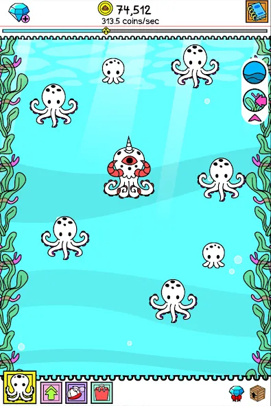 Octopus Evolution: Idle Game (Октопус Эволюция)  [МОД Много денег] Screenshot 5