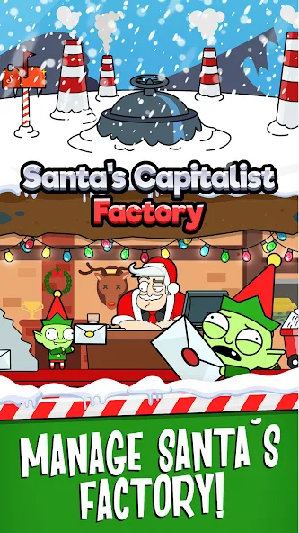 Santa’s Capitalist Factory  [МОД Unlimited Money] Screenshot 1