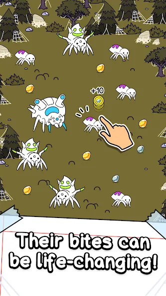 Spider Evolution: Idle Game (Спайдер Эволюшн)  [МОД Unlimited Money] Screenshot 2