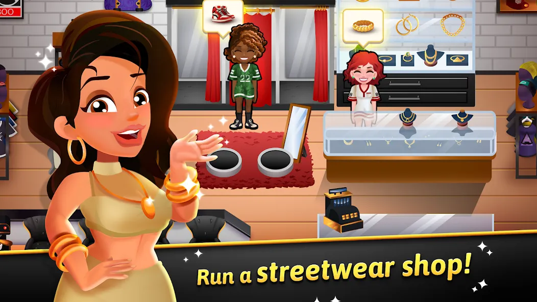 Hip Hop Salon Dash Beauty Game (Хипхоп салон Дэш красивая игра)  [МОД Unlocked] Screenshot 1