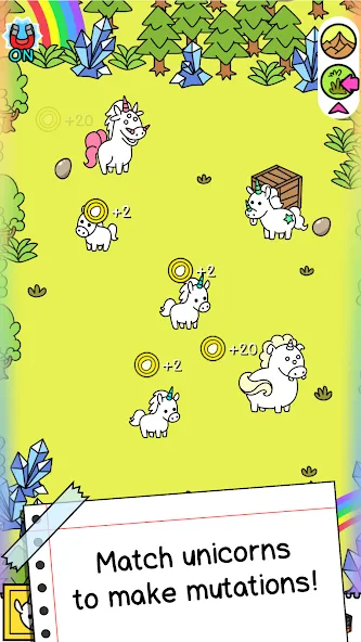 Unicorn Evolution: Idle Catch (Юникорн Эволюшн)  [МОД Много денег] Screenshot 2