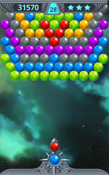 Bubble Shooter Space (Бубль шутер спейс)  [МОД Много денег] Screenshot 5