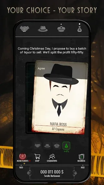 Mafia History (Зэ Хистори оф зэ Мафиа)  [МОД Unlimited Money] Screenshot 1