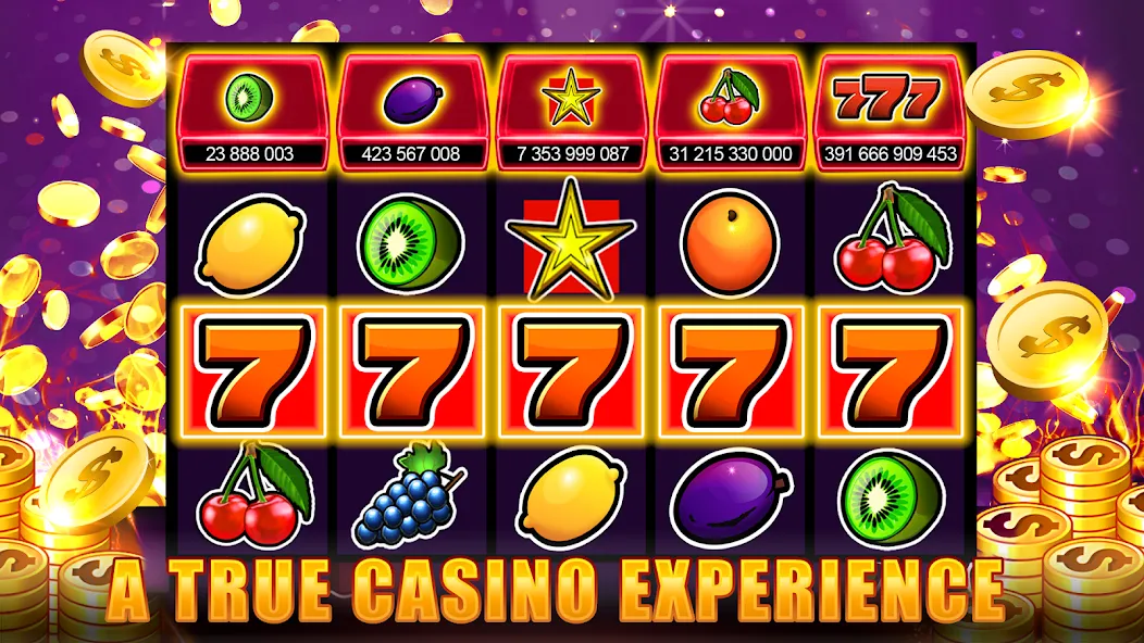 Slots 777 - Slot Machine Games  [МОД Бесконечные деньги] Screenshot 1