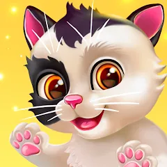 Взломанная My Cat - Virtual pet simulator (Мой кот)  [МОД Unlocked] - последняя версия apk на Андроид