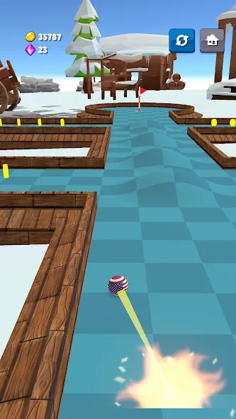 Mini Golf Game - Putt Putt 3D (Мини Гольф Челлендж)  [МОД Бесконечные монеты] Screenshot 3