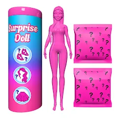 Скачать взлом Color Reveal Suprise Doll Game (Цветной сюрпризный кукольный игровой набор)  [МОД Mega Pack] - полная версия apk на Андроид