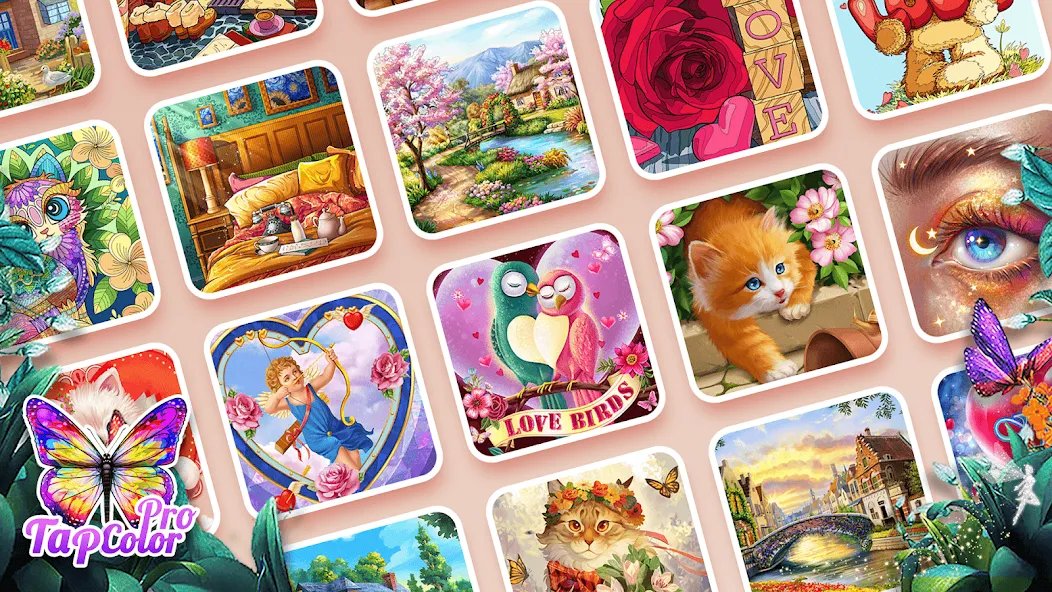 Tap Color Pro: Color By Number (Тап Колор Про)  [МОД Бесконечные монеты] Screenshot 3