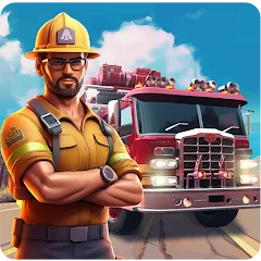 Взлом Real Firefighter 3D Simulator (Реальный Пожарник 3D Симулятор)  [МОД Unlocked] - последняя версия apk на Андроид