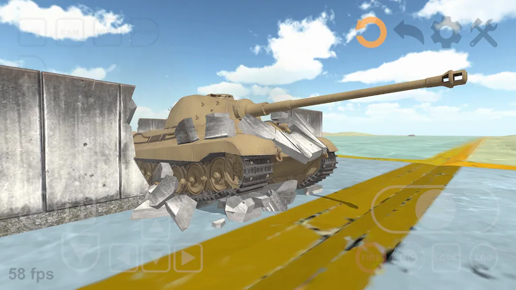 Tank Physics Mobile Vol.3  [МОД Все открыто] Screenshot 1