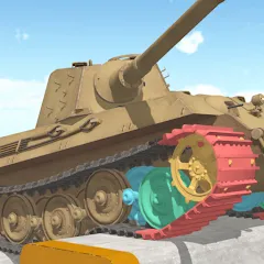 Скачать взломанную Tank Physics Mobile Vol.3  [МОД Все открыто] - стабильная версия apk на Андроид