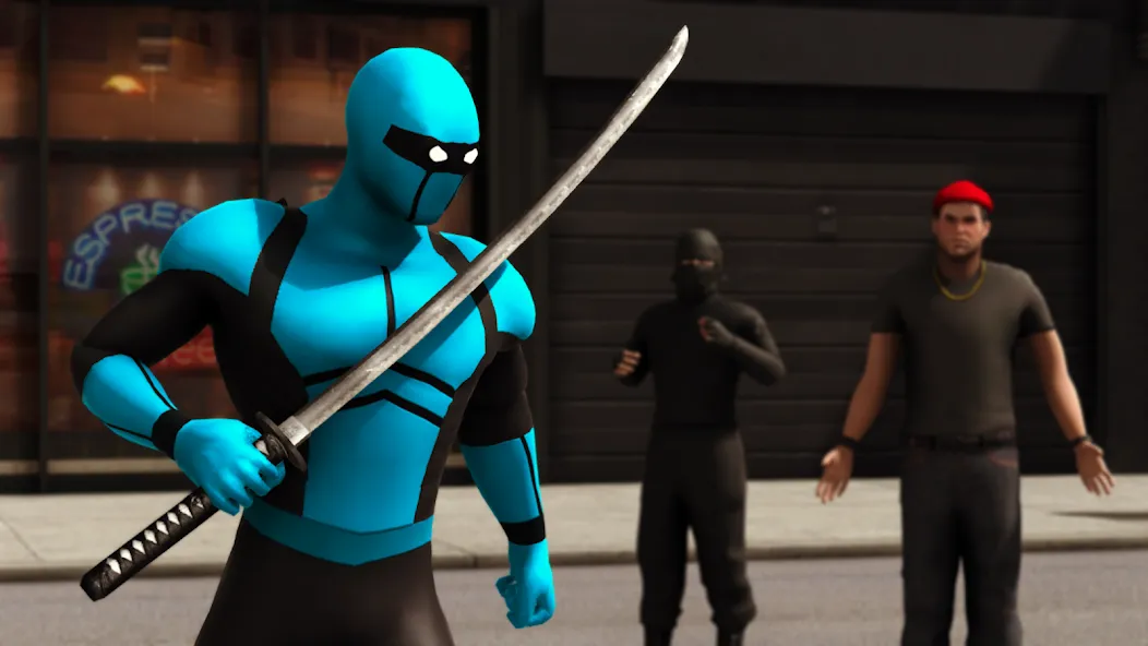 Blue Ninja : Superhero Game (Блу Ниндзя)  [МОД Все открыто] Screenshot 2