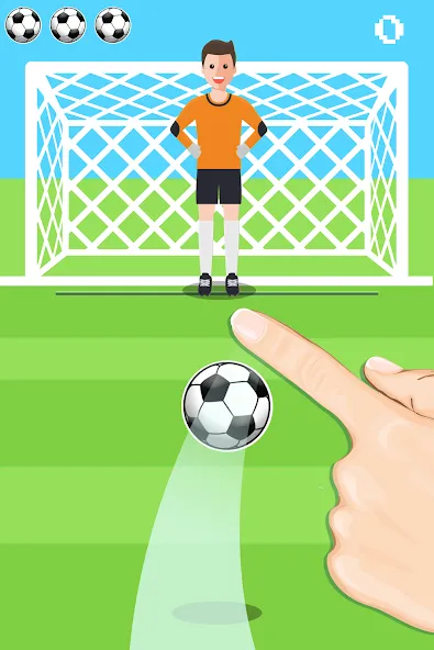 Penalty Shootout Game Offline (Пенальти игра без подключения к интернету)  [МОД Бесконечные монеты] Screenshot 2