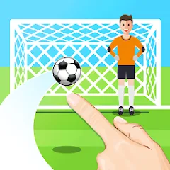 Взломанная Penalty Shootout Game Offline (Пенальти игра без подключения к интернету)  [МОД Бесконечные монеты] - последняя версия apk на Андроид