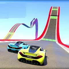 Взлом Mega Ramp Car Offline Games  [МОД Много денег] - последняя версия apk на Андроид