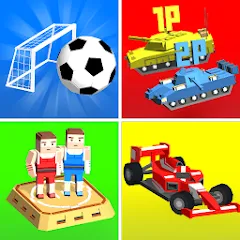 Взлом Cubic 2 3 4 Player Games (убик 2 3 4)  [МОД Mega Pack] - последняя версия apk на Андроид