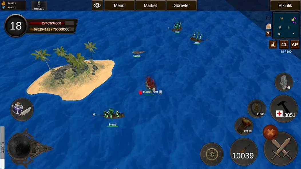 Naval Battle Online (Навальное Сражение Онлайн)  [МОД Menu] Screenshot 2