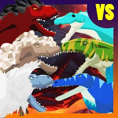 Скачать взлом T-Rex Fights More Dinosaurs  [МОД Menu] - полная версия apk на Андроид