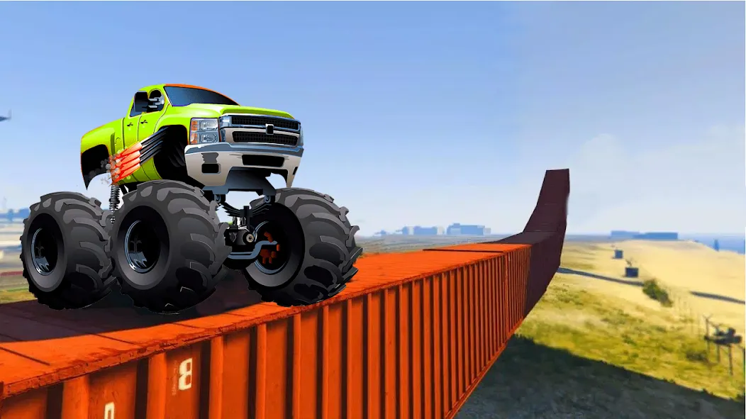 Monster Truck Car Game 3d (Монстр Трак Стант)  [МОД Бесконечные деньги] Screenshot 3