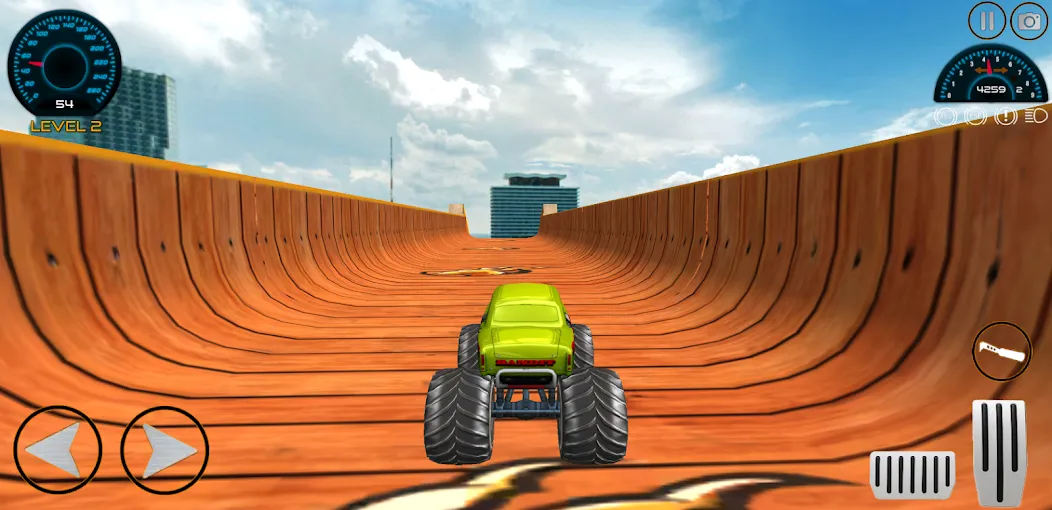 Monster Truck Car Game 3d (Монстр Трак Стант)  [МОД Бесконечные деньги] Screenshot 5