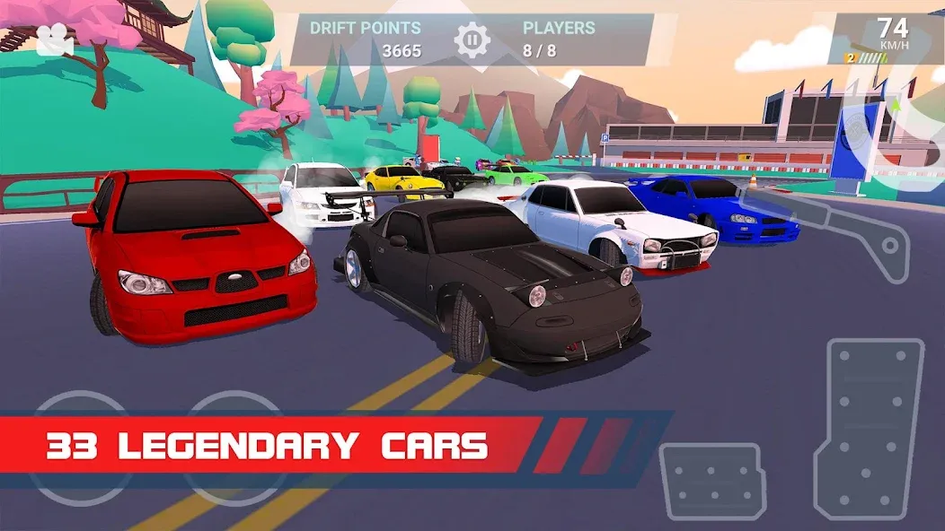 Drift Clash Online Racing (Дрифт Клаш)  [МОД Mega Pack] Screenshot 4