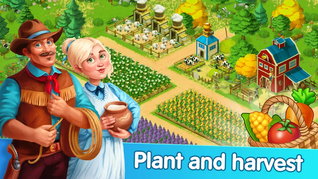 Homesteads: Dream Farm (Хомстедс)  [МОД Menu] Screenshot 2