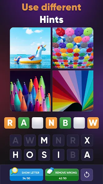 4 Pics 1 Word: Guessing Games  [МОД Menu] Screenshot 2