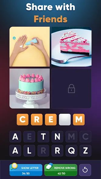 4 Pics 1 Word: Guessing Games  [МОД Menu] Screenshot 3