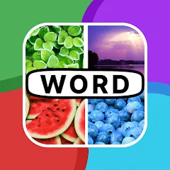 Взлом 4 Pics 1 Word: Guessing Games  [МОД Menu] - последняя версия apk на Андроид