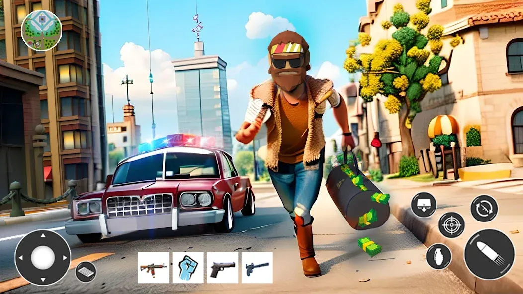 Gangster Car Theft Games (Гангстерская автомобильная война игр)  [МОД Бесконечные деньги] Screenshot 3