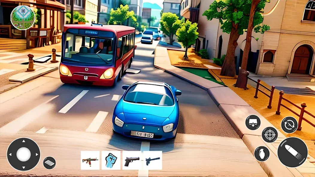 Gangster Car Theft Games (Гангстерская автомобильная война игр)  [МОД Бесконечные деньги] Screenshot 5