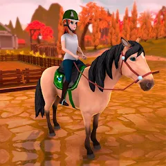 Взлом Horse Riding Tales - Wild Pony (Хорс Райдинг Тейлс)  [МОД Меню] - стабильная версия apk на Андроид