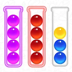 Скачать взломанную Ball Sort - Color Puzzle Game (Болл Сорт)  [МОД Menu] - стабильная версия apk на Андроид