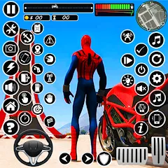 Взлом Superhero Tricky Bike Stunt (упергерой Трики Байк Стант)  [МОД Unlimited Money] - стабильная версия apk на Андроид