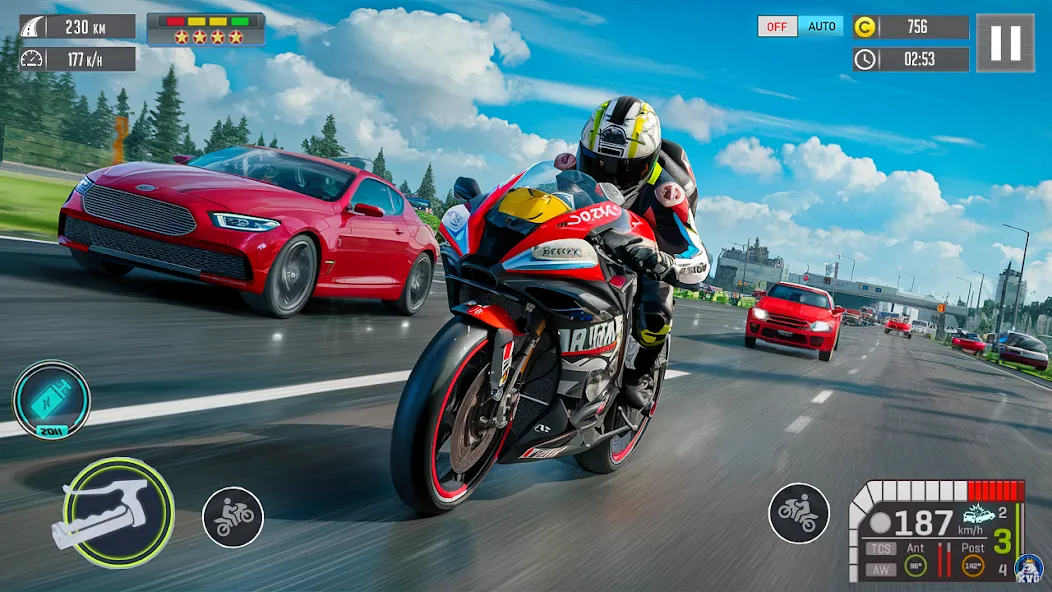 Moto Racing 3d Motorcycle Game (Дерт Байк Рейсинг 3Д)  [МОД Все открыто] Screenshot 1