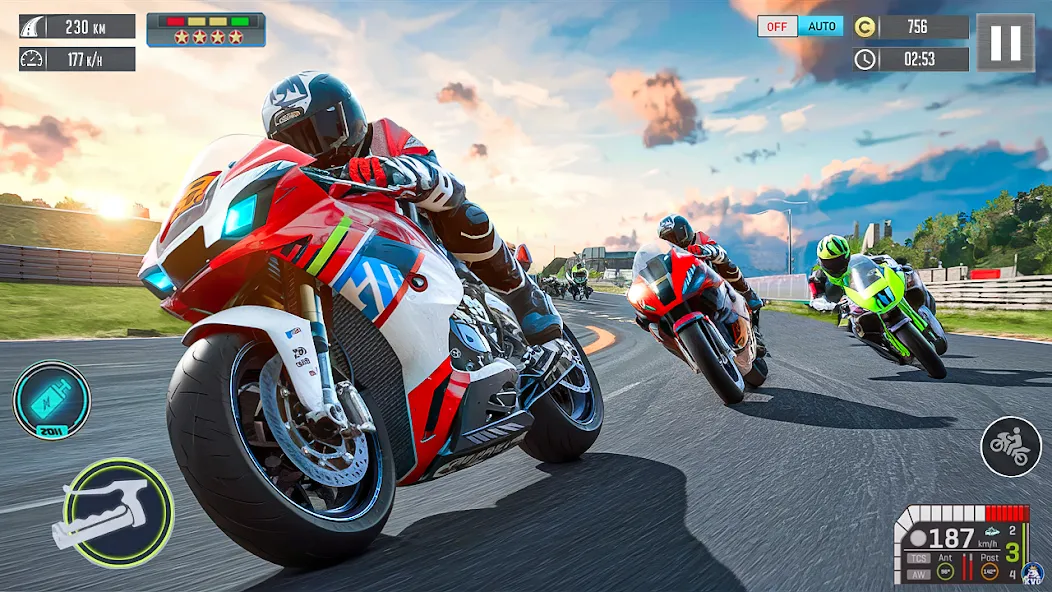 Moto Racing 3d Motorcycle Game (Дерт Байк Рейсинг 3Д)  [МОД Все открыто] Screenshot 3