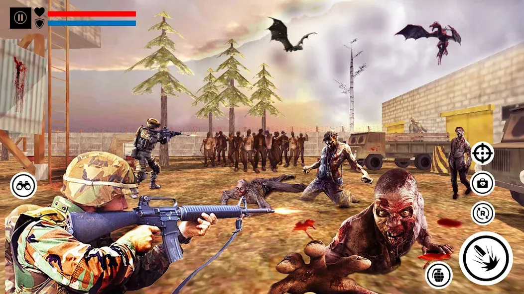 Sniper Zombie Shooting (Зомби стреляющая оффлайн игра)  [МОД Много денег] Screenshot 3